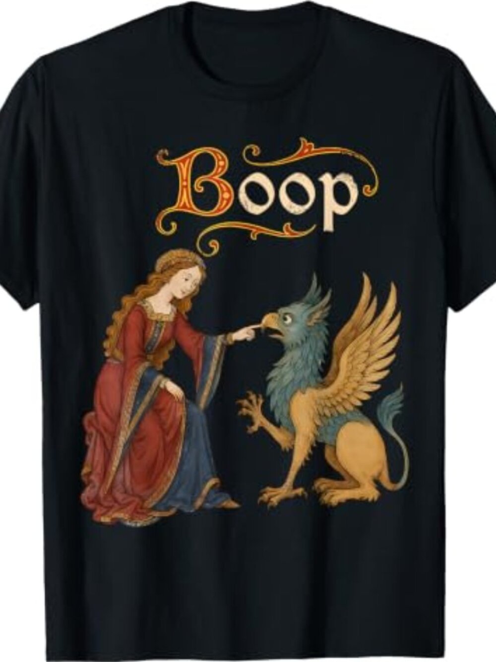 Boop Medieval Knight Dragon Funny Ren Faire Unisex T-Shirt